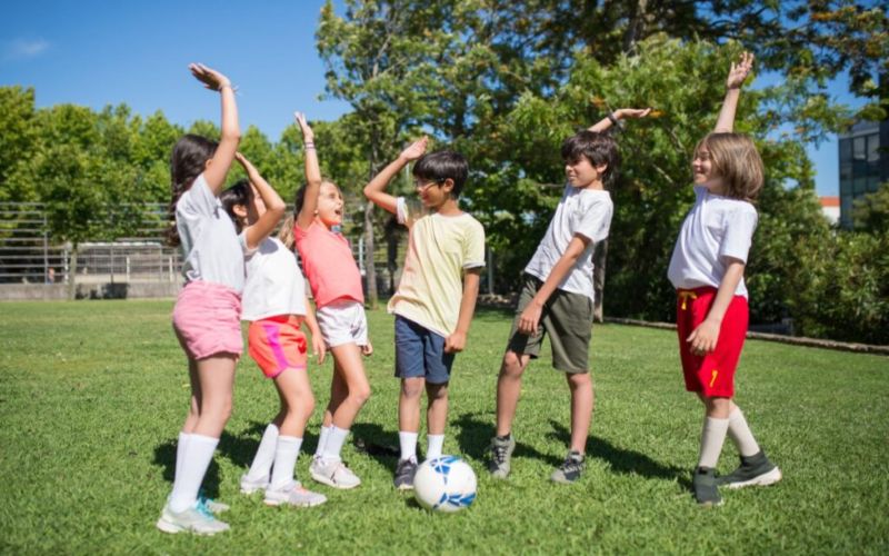 kids playing outside