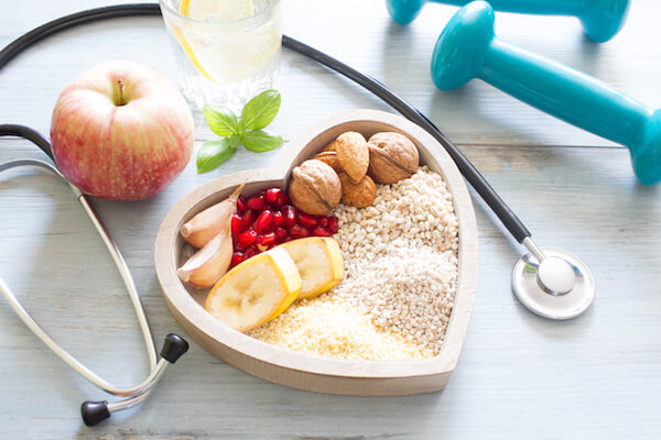 A bowl of healthy foods