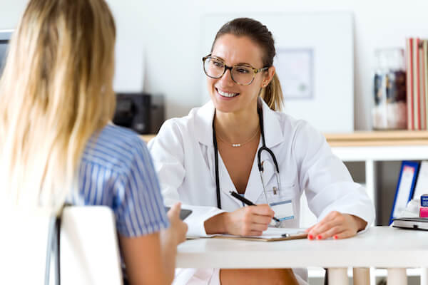 A Patient consulting with a doctor