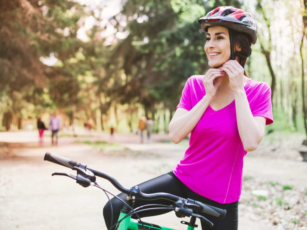Cycling girl