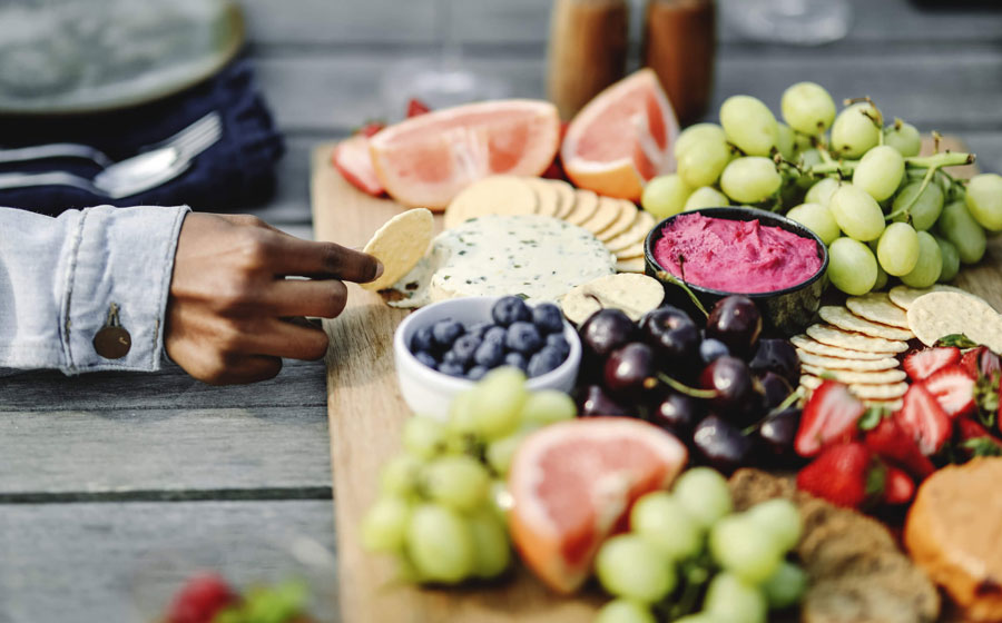 Fruits on the dinning table