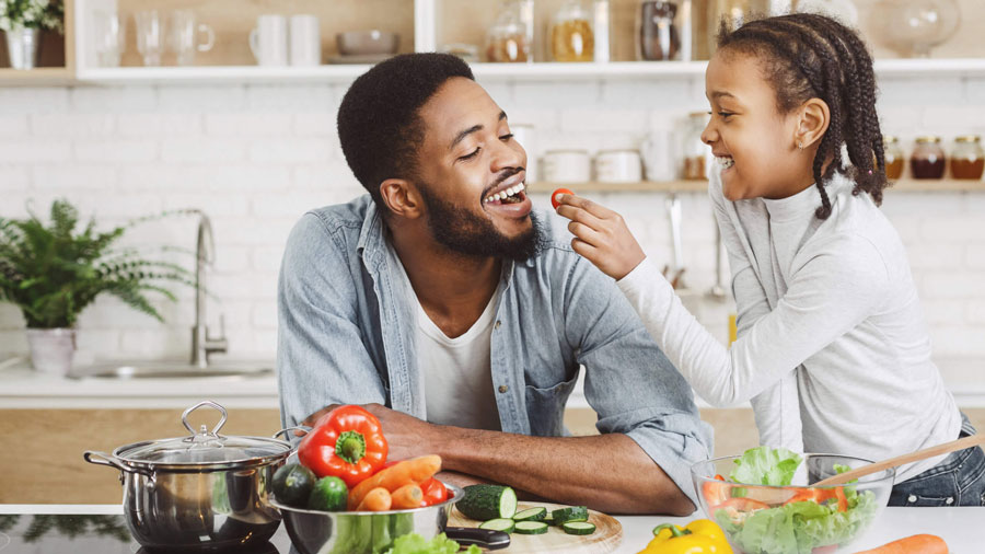 Father Having fun while with child