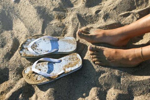 Foots in the sand