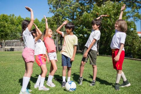 kids playing outside