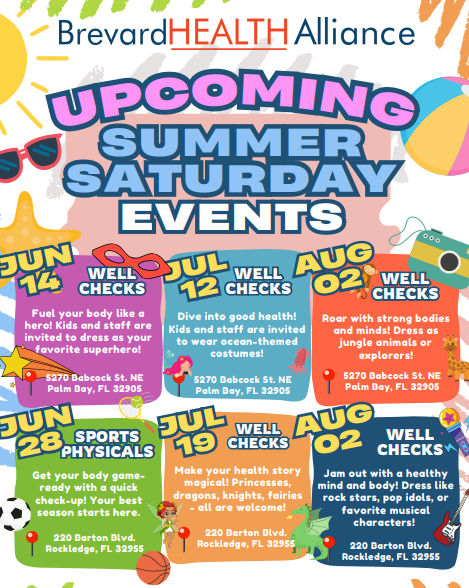 Summer Saturday Events Flyer